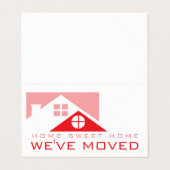 Red Rooftop, wijziging adreskaart Visitekaartjes (Buitenkant ongevouwen)