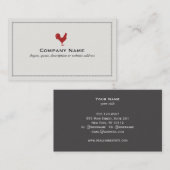 Red Rooster Country Farm Carte de visite (Devant / Derrière)