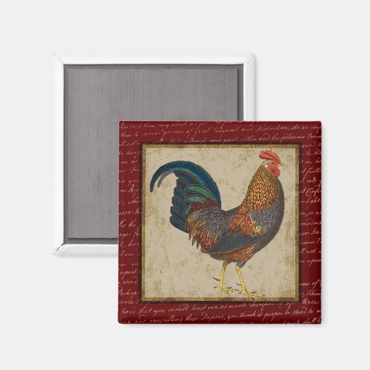 Red Rooster Magneet (Voorkant / Achterkant)