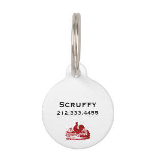 Red Rooster Old Farmhouse Huisdierpenning