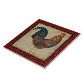 Red Rooster Tegeltje (Zijkant)