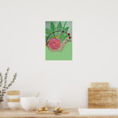 Red Rosa Poster (Keuken)
