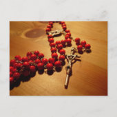 Red Rosary Briefkaart (Voorkant)