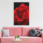 Red Rose 16x24 (40x60cm) waccna Canvas Afdruk (Insitu (Woonkamer))