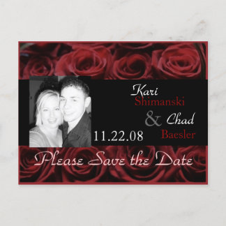 Red Rose Aankondigingskaart