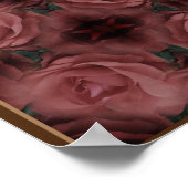 Red Rose  Abstract Pattern Poster (Hoek)