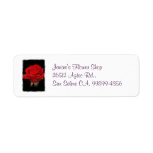 Red Rose Adres Label 2