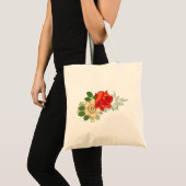 Red Rose and Daisies Tote Bag (Voorkant (product))