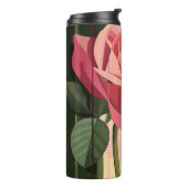 Red Rose Artsy Roos Thermosbeker (Gedraaid links)