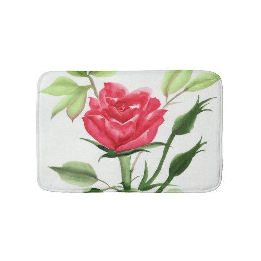 Red Rose Badmat (Voorkant)