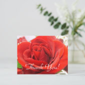Red Rose bedankt! Briefkaart (Staand voorkant)