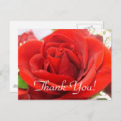 Red Rose bedankt! Briefkaart (Voorkant / Achterkant)