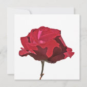 Red Rose begrafenis bedankkaart Kaart (Achterkant)