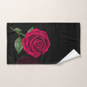 Red Rose Black Bad Handdoek (Handdoek)