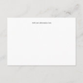 Red Rose Black Flourish Bruiloft Gast Informatie Informatiekaartje (Achterkant)