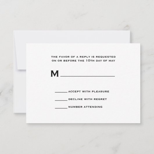 Red Rose Boeket & Schuur Hout Bruiloft RSVP (Achterkant)