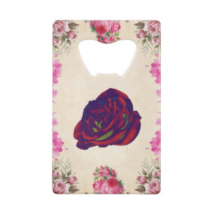 Red Rose Bottle Opener Kredietkaart Flessenopener