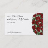 Red Rose Bouquet Visitekaartje (Achterkant)