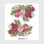 Red Rose Bouquets Sticker (Vel)