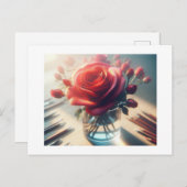 Red Rose, Briefkaart (Voorkant / Achterkant)