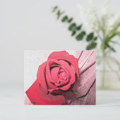 Red Rose Briefkaart (Staand voorkant)