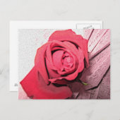 Red Rose Briefkaart (Voorkant / Achterkant)