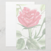 Red Rose Briefpapier (Voorkant / Achterkant)