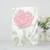 Red Rose Briefpapier (Staand voorkant)