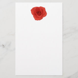 Red Rose Briefpapier