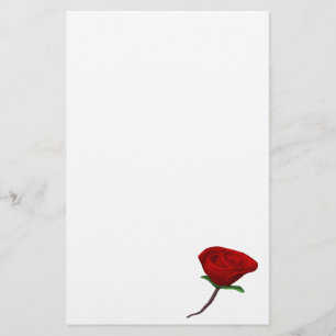 Red Rose Briefpapier