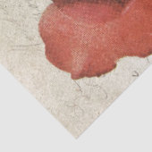 Red Rose Bumblebee Frans Script Vlinder  Tissuepapier (Detail)