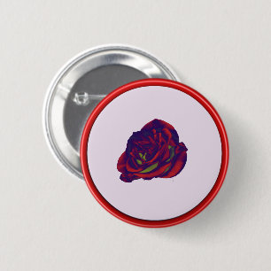 Red Rose Button