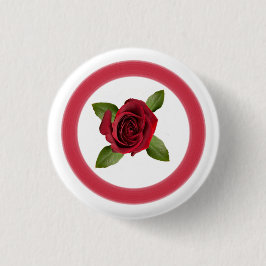 Red Rose Button