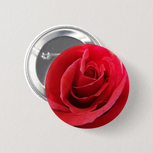 Red Rose Button (Voorkant /achterkant)