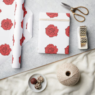 Red Rose Cadeaupapier
