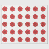 Red Rose Cadeaupapier (Vlak)