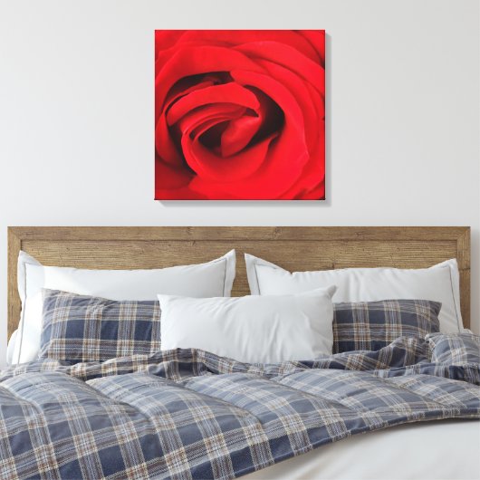 Red Rose Canvas Afdruk (Insitu (Slaapkamer))