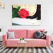 Red Rose Canvas Afdruk (Insitu (Woonkamer))