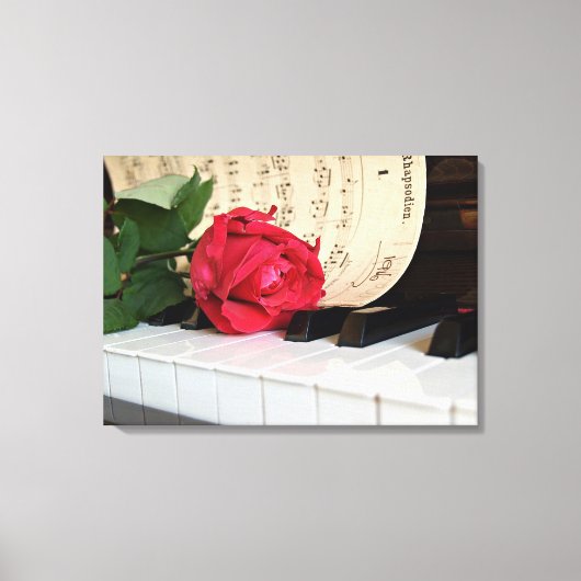 Red Rose Canvas Afdruk (Voorkant)