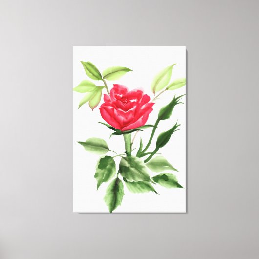 Red Rose Canvas Afdruk (Voorkant)