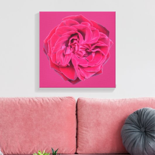 Red Rose Canvas Afdruk (Insitu (Woonkamer))