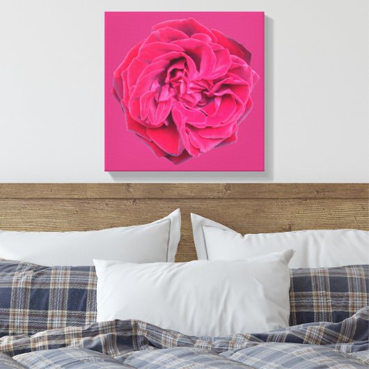 Red Rose Canvas Afdruk (Insitu (Slaapkamer))