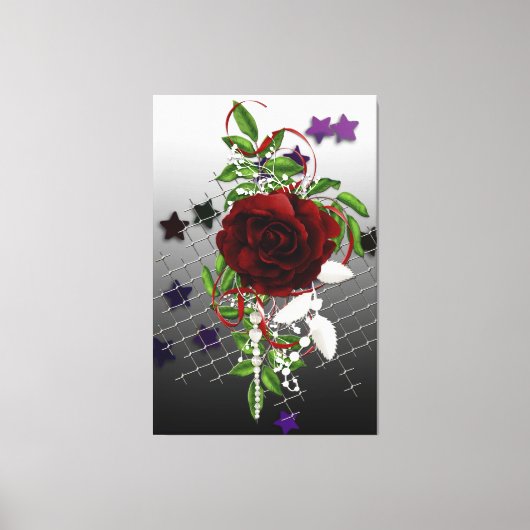 Red Rose Canvas Afdruk (Voorkant)