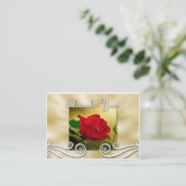 Red Rose Dank je Visitekaartje (Staand voorkant)