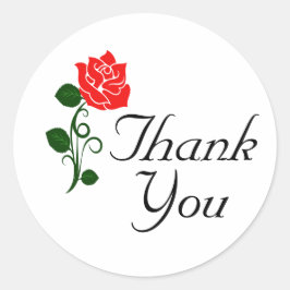 Red Rose Dank u Sticker