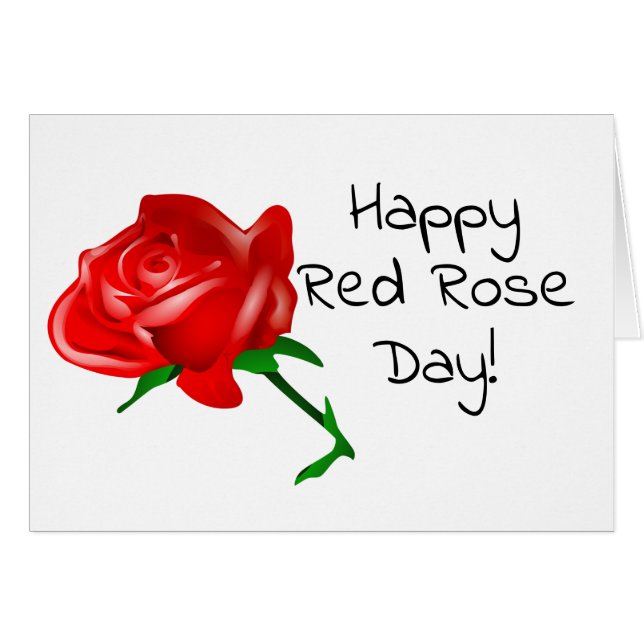 Red Rose Day Groet (Voorkant Horizontaal)