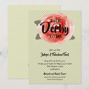 Red Rose Derby Party Kaart
