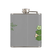 Red Rose en Daisies Heupfles (Achterkant)