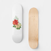Red Rose en Daisies Skateboard (Voorkant)