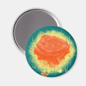  Red Rose Fine Art Magneet (Voorkant / Achterkant)